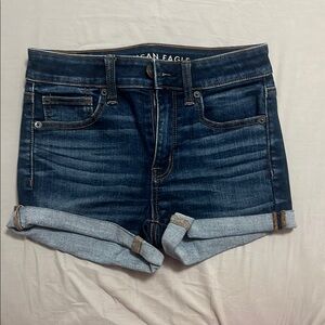 American Eagle Dark Wash Denim Shorts